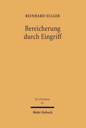 Bereicherung Durch Eingriff: Das Konzept Des Zuweisungsgehalts Im Spannungsfeld Von Ausschliesslichkeitsrecht Und Wettbewerbsfreiheit de Reinhard Ellger