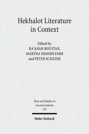 Hekhalot Literature in Context de Ra'anan S. Boustan