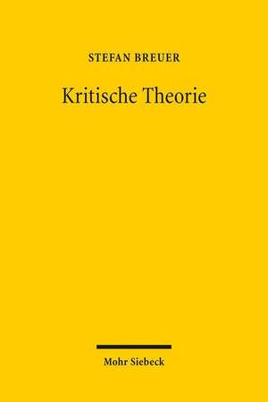 Kritische Theorie de Stefan Breuer