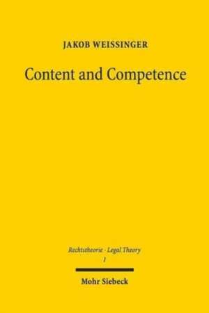 Content and Competence de Jakob Weissinger