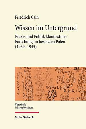 Cain, F: Wissen im Untergrund de Friedrich Cain