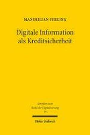 Digitale Information als Kreditsicherheit de Maximilian Ferling