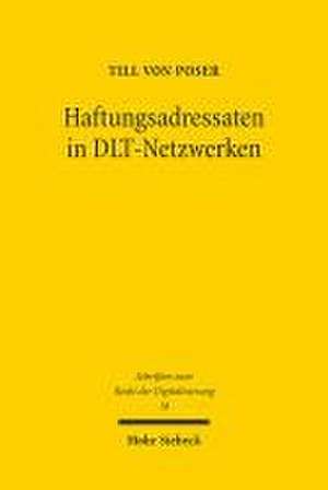 Haftungsadressaten in DLT-Netzwerken de Till von Poser