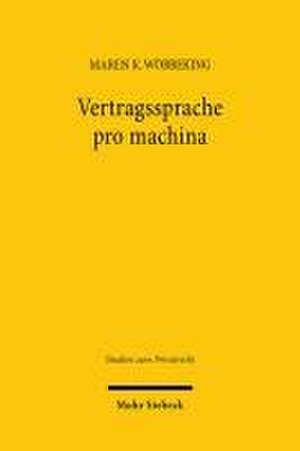 Vertragssprache pro machina de Maren K. Wöbbeking