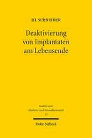 Deaktivierung von Implantaten am Lebensende de Jil Schneider