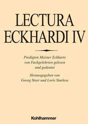 Lectura Eckhardi IV de Kurt Flasch