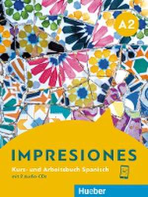 Impresiones A2. Kursbuch + Arbeitsbuch + 2 Audio-CDs de Olga Balboa Sánchez