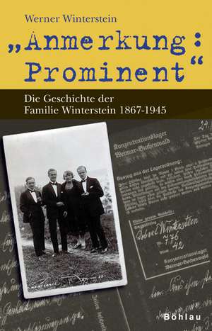 "Anmerkung: Prominent" de Werner Winterstein