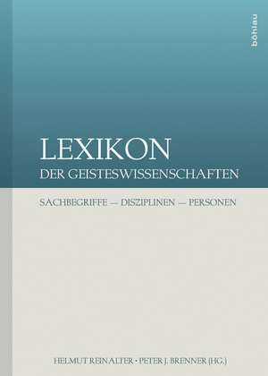 Lexikon der Geisteswissenschaften de Helmut Reinalter