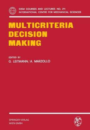 Multicriteria Decision Making de G. Leitmann