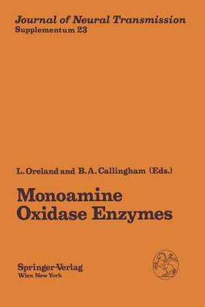 Monoamine Oxidase Enzymes: Review and Overview de Lars Oreland