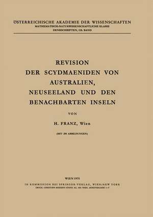 Revision der Scydmaeniden von Australien, Neuseeland und den Benachbarten Inseln de H. Franz