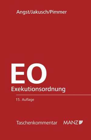 Exekutionsordnung - EO de Peter Angst