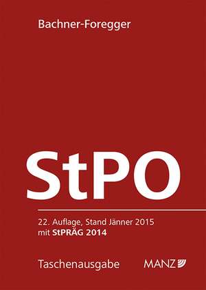 Strafprozessordnung - StPO 1975 de Helene Bachner-Foregger