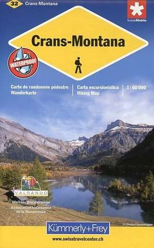 KuF Schweiz Wanderkarte 32 Crans-Montana 1 : 60.000