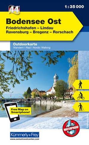 KuF Deutschland Outdoorkarte 44 Bodensee Ost 1:35.000