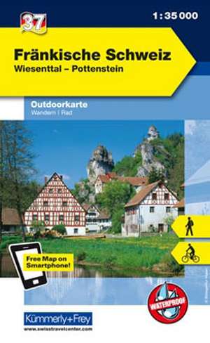 KuF Deutschland Outdoorkarte 37 Fränkische Schweiz 1 : 35.000