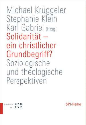 Solidaritat - Ein Christlicher Grundbegriff?: Soziologische Und Theologische Perspektiven de Michael Krüggeler