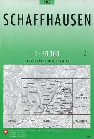 Swisstopo 1 : 50 000 Schaffhausen