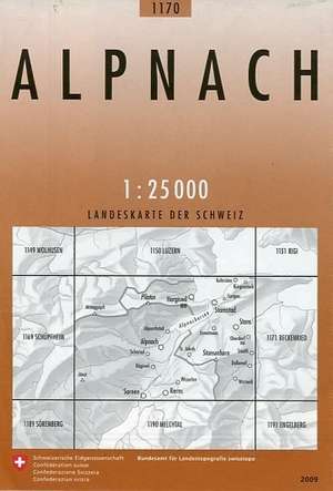 Swisstopo 1 : 25 000 Alpnach