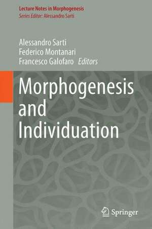 Morphogenesis and Individuation de Alessandro Sarti