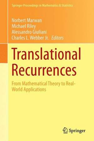 Translational Recurrences: From Mathematical Theory to Real-World Applications de Norbert Marwan