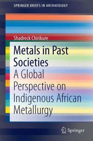 Metals in Past Societies: A Global Perspective on Indigenous African Metallurgy de Shadreck Chirikure