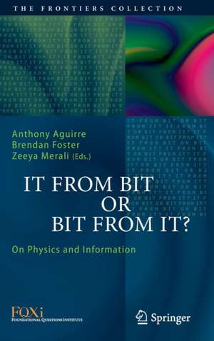 It From Bit or Bit From It?: On Physics and Information de Anthony Aguirre