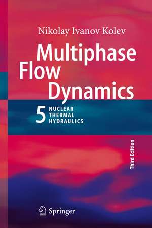 Multiphase Flow Dynamics 5: Nuclear Thermal Hydraulics de Nikolay Ivanov Kolev