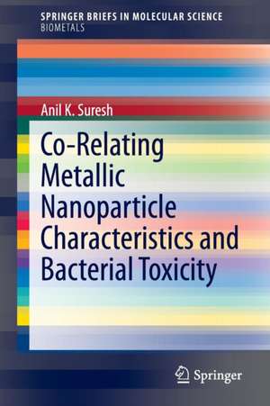 Co-Relating Metallic Nanoparticle Characteristics and Bacterial Toxicity de Anil K. Suresh