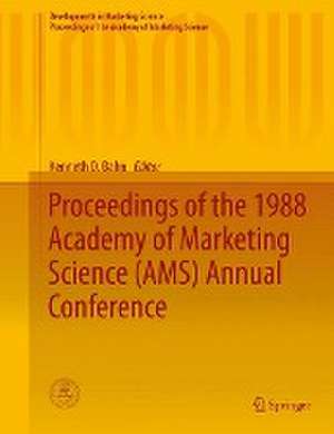 Proceedings of the 1988 Academy of Marketing Science (AMS) Annual Conference de Kenneth D. Bahn