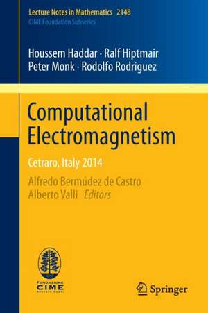 Computational Electromagnetism: Cetraro, Italy 2014 de Alfredo Bermúdez de Castro