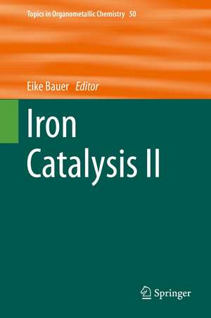 Iron Catalysis II de Eike Bauer