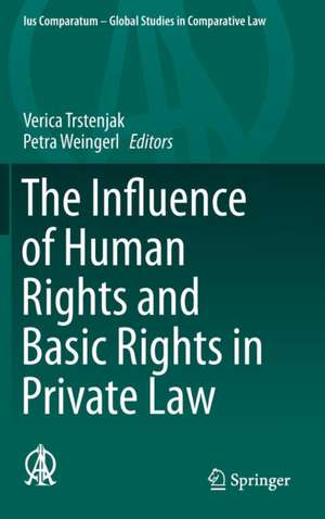 The Influence of Human Rights and Basic Rights in Private Law de Verica Trstenjak