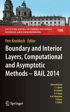 Boundary and Interior Layers, Computational and Asymptotic Methods - BAIL 2014 de Petr Knobloch