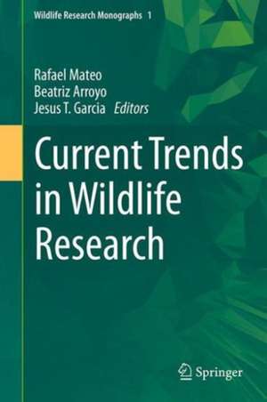 Current Trends in Wildlife Research de Rafael Mateo