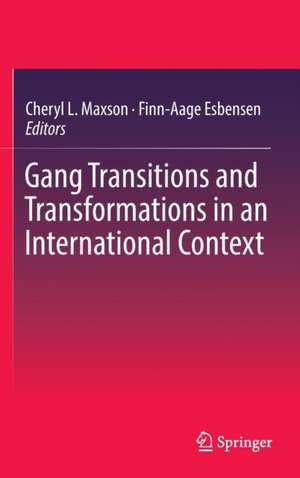 Gang Transitions and Transformations in an International Context de Cheryl L. Maxson