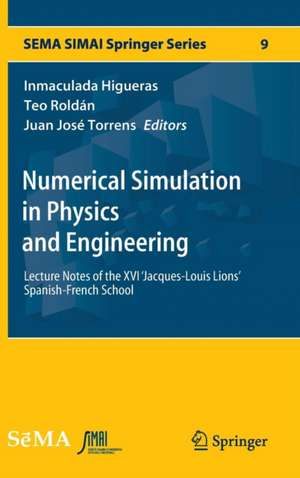 Numerical Simulation in Physics and Engineering: Lecture Notes of the XVI 'Jacques-Louis Lions' Spanish-French School de Inmaculada Higueras