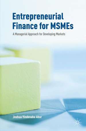 Entrepreneurial Finance for MSMEs: A Managerial Approach for Developing Markets de Joshua Yindenaba Abor