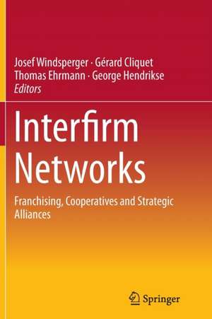 Interfirm Networks de Josef Windsperger