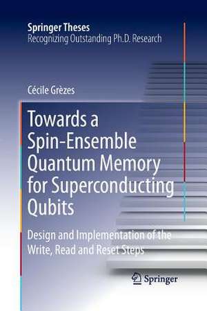 Towards a Spin-Ensemble Quantum Memory for Superconducting Qubits: Design and Implementation of the Write, Read and Reset Steps de Cécile Grèzes