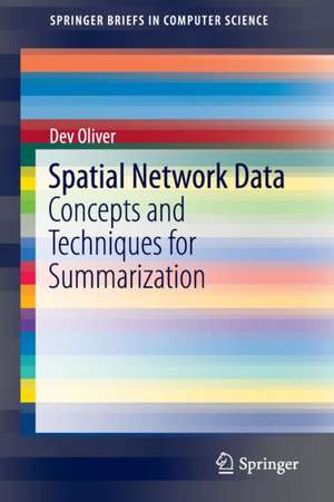 Spatial Network Data: Concepts and Techniques for Summarization de Dev Oliver