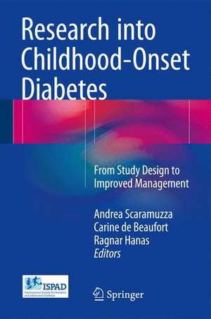 Research into Childhood-Onset Diabetes: From Study Design to Improved Management de Andrea Scaramuzza