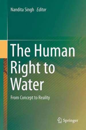 The Human Right to Water: From Concept to Reality de Nandita Singh