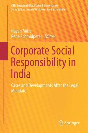 Corporate Social Responsibility in India: Cases and Developments After the Legal Mandate de Nayan Mitra