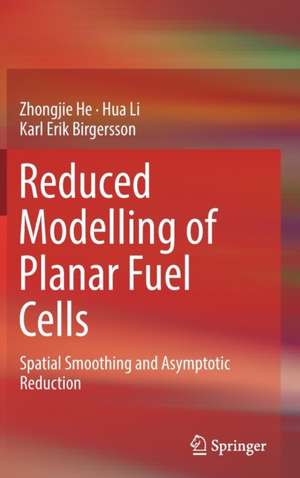 Reduced Modelling of Planar Fuel Cells: Spatial Smoothing and Asymptotic Reduction de Zhongjie He