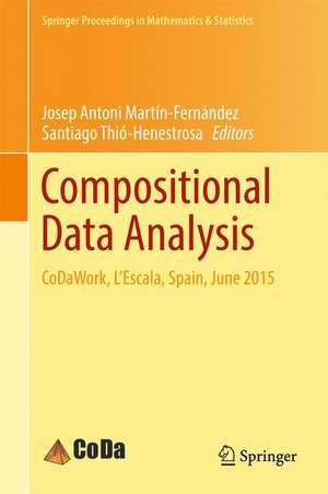 Compositional Data Analysis: CoDaWork, L’Escala, Spain, June 2015 de Josep Antoni Martín-Fernández