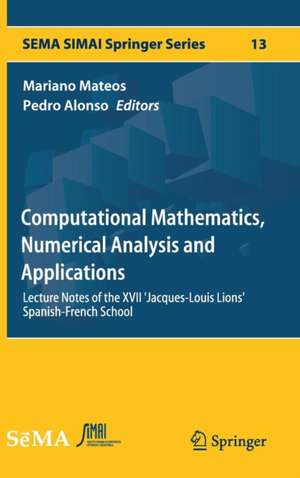 Computational Mathematics, Numerical Analysis and Applications: Lecture Notes of the XVII 'Jacques-Louis Lions' Spanish-French School de Mariano Mateos