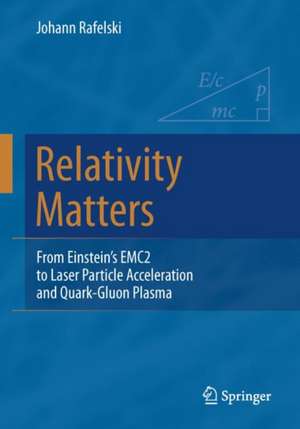 Relativity Matters: From Einstein's EMC2 to Laser Particle Acceleration and Quark-Gluon Plasma de Johann Rafelski