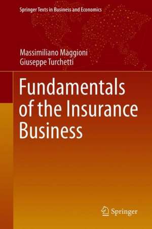 Fundamentals of the Insurance Business de Massimiliano Maggioni